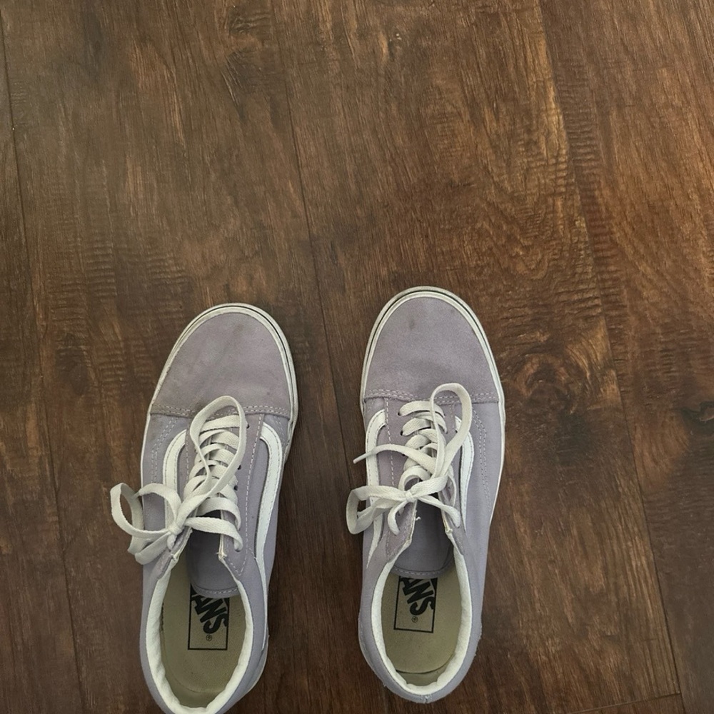 Vans Women's Sneakers in Lavender and White